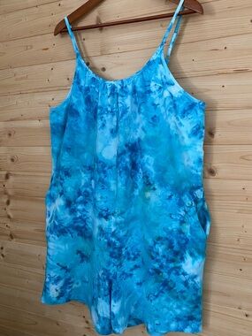 Romper Bahama Mama Ice Tie Dye Women’s Large Beach Swimsuit Cover Up Coastal